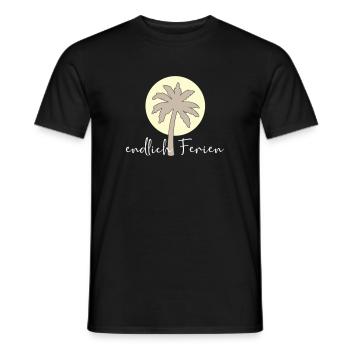 endlich Ferien - Männer T-Shirt - Schwarz - Vorne - AI Model Male 178 light (178cm)