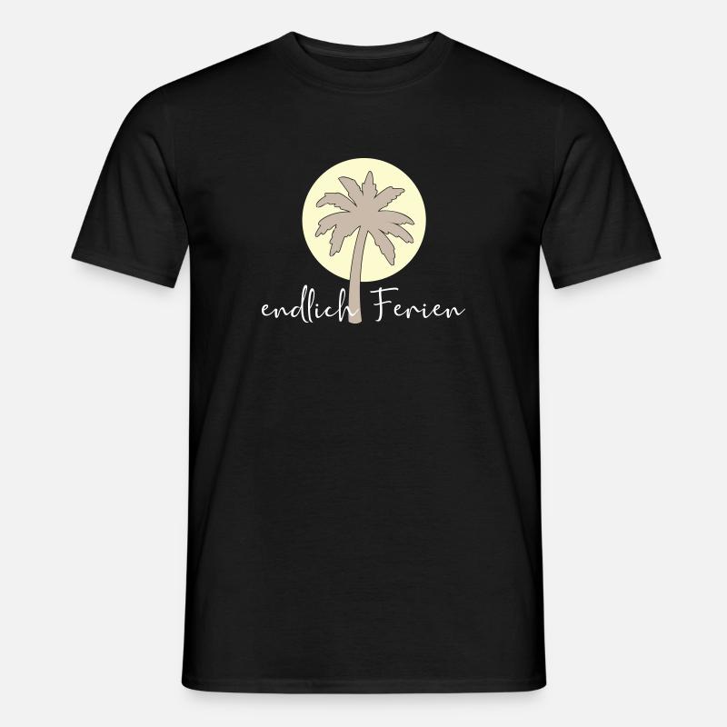 endlich Ferien - Männer T-Shirt - Schwarz