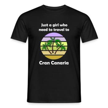 Die Ferien auf Cran Canaraia - Männer T-Shirt - Schwarz - Vorne - AI Model Male 178 light (178cm)