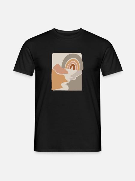 Désert et soleil - T-shirt homme - noir
