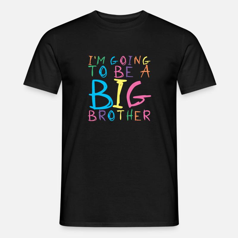 Stolzer großer Bruder - Männer T-Shirt - Schwarz