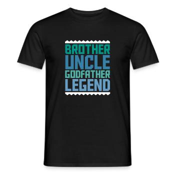 Godfather Legende - Männer T-Shirt - Schwarz - Vorne - AI Model Male 178 light (178cm)