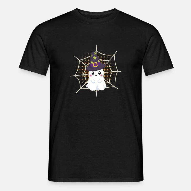 Spooky Ghost - Männer T-Shirt - Schwarz