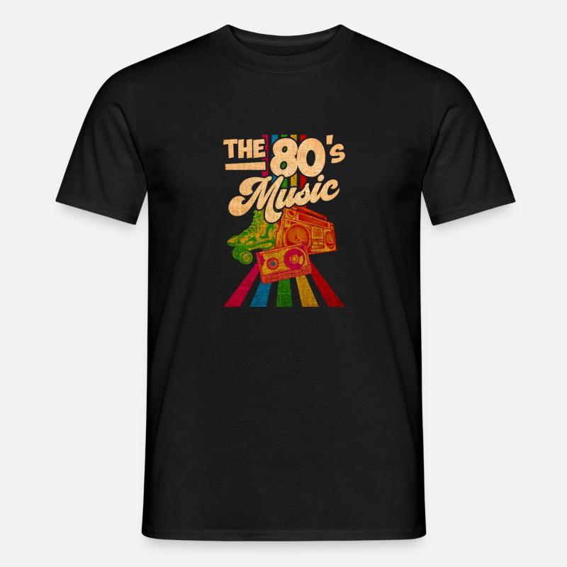 80er Jahre Lied - Männer T-Shirt - Schwarz
