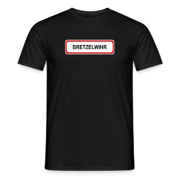 Pretzelwihr - Men's T-Shirt - black - Front - AI Model Male 178 light (178cm)