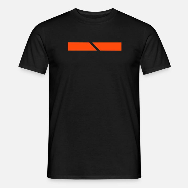Bar / bande de conception - T-shirt homme - noir