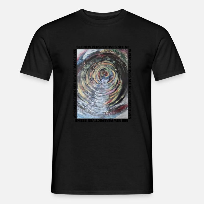 Eine andere Dimension bunte Straße - Männer T-Shirt - Schwarz