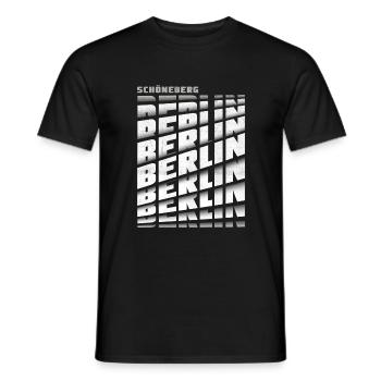 Berlin Schöneberg - Männer T-Shirt - Schwarz - Vorne - AI Model Male 178 light (178cm)