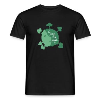 Save the planet - environnement - climat - T-shirt homme - noir - Devant - AI Model Male 178 light (178cm)