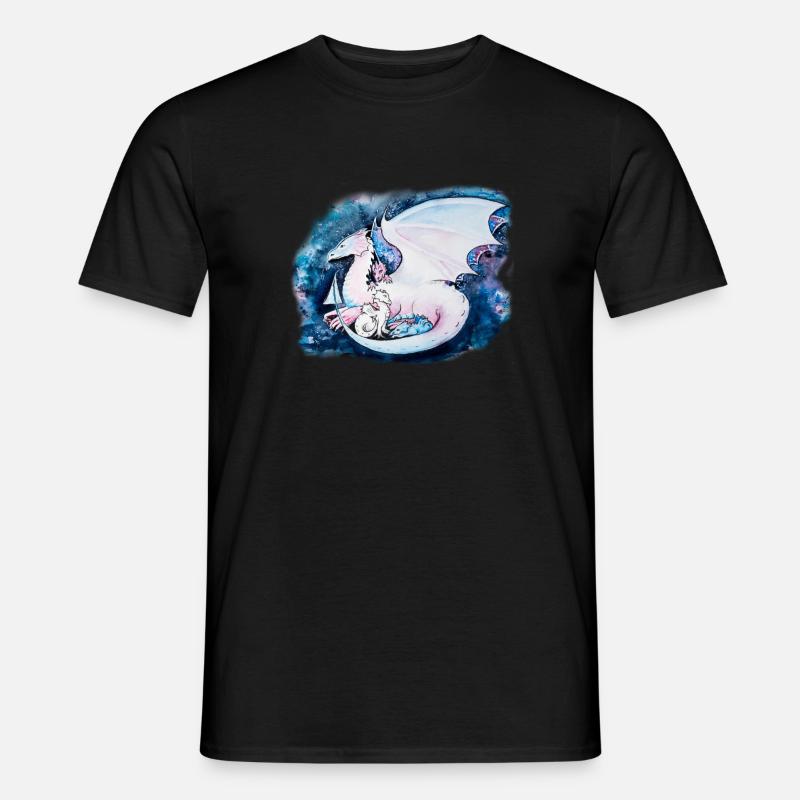 Trans Pride Dragon - Männer T-Shirt - Schwarz
