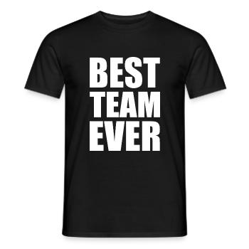 Best team ever - Men's T-Shirt - black - Front - AI Model Male 178 light (178cm)