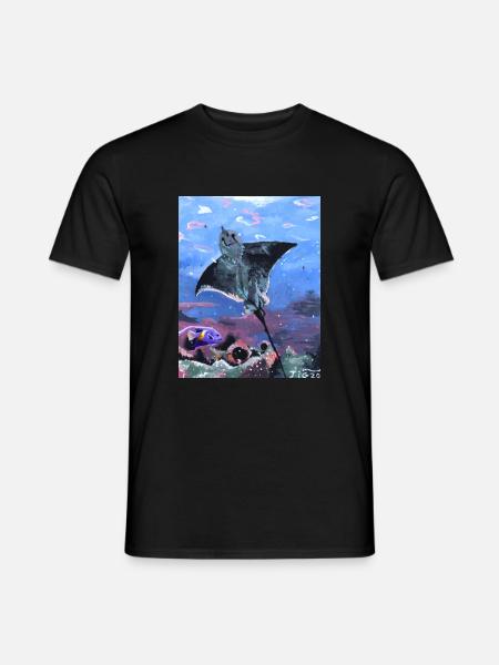 Die Anmut des Stachelrochens - Männer T-Shirt - Schwarz