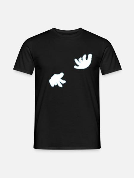 Luftgitarre / air guitar (2c) - Männer T-Shirt - Schwarz