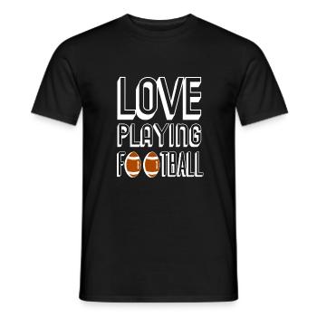 Football Américain Superbowl Touchdown Gift - T-shirt homme - noir - Devant - AI Model Male 178 light (178cm)
