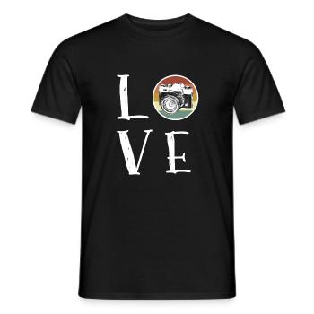 Photographe photographe prenant un cadeau photographique - T-shirt homme - noir - Devant - AI Model Male 178 light (178cm)