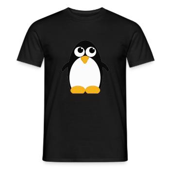 Pinguin (penguin) 01 - Männer T-Shirt - Schwarz - Vorne - AI Model Male 178 light (178cm)
