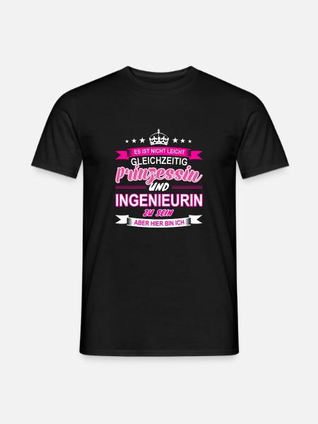 Ingenieurin - Männer T-Shirt - Schwarz