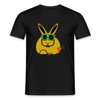 rabbit - Männer T-Shirt - Schwarz - Vorne - AI Model Male 178 light (178cm)