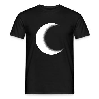 Halbmond Mond Sichel Mondsichel - Männer T-Shirt - Schwarz - Vorne - AI Model Male 178 light (178cm)
