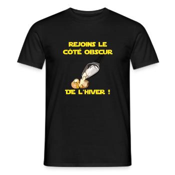 Logo Raclette - Männer T-Shirt - Schwarz - Vorne - AI Model Male 178 light (178cm)