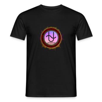 Zodiac Snake Bearer Ophiuchus - Men's T-Shirt - black - Front - AI Model Male 178 light (178cm)