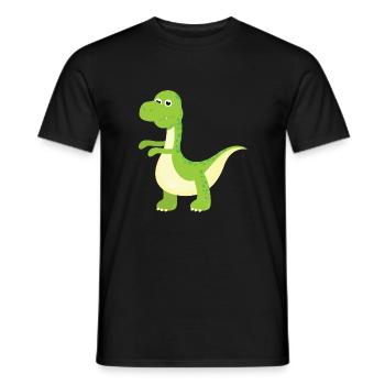 Dinosaurier - Männer T-Shirt - Schwarz - Vorne - AI Model Male 178 light (178cm)