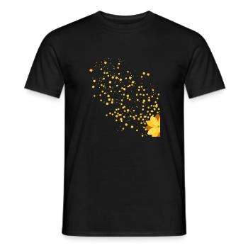 gelbe Blume - Männer T-Shirt - Schwarz - Vorne - AI Model Male 178 light (178cm)