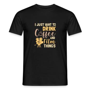 Films Film Studies Gift - Men's T-Shirt - black - Front - AI Model Male 178 light (178cm)