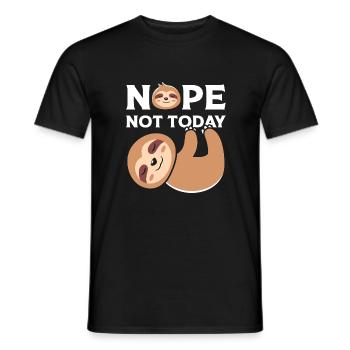 Nope Note Today - Men's T-Shirt - black - Front - AI Model Male 178 light (178cm)