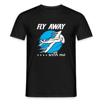 Fly Away With Me - Männer T-Shirt - Schwarz - Vorne - AI Model Male 178 light (178cm)