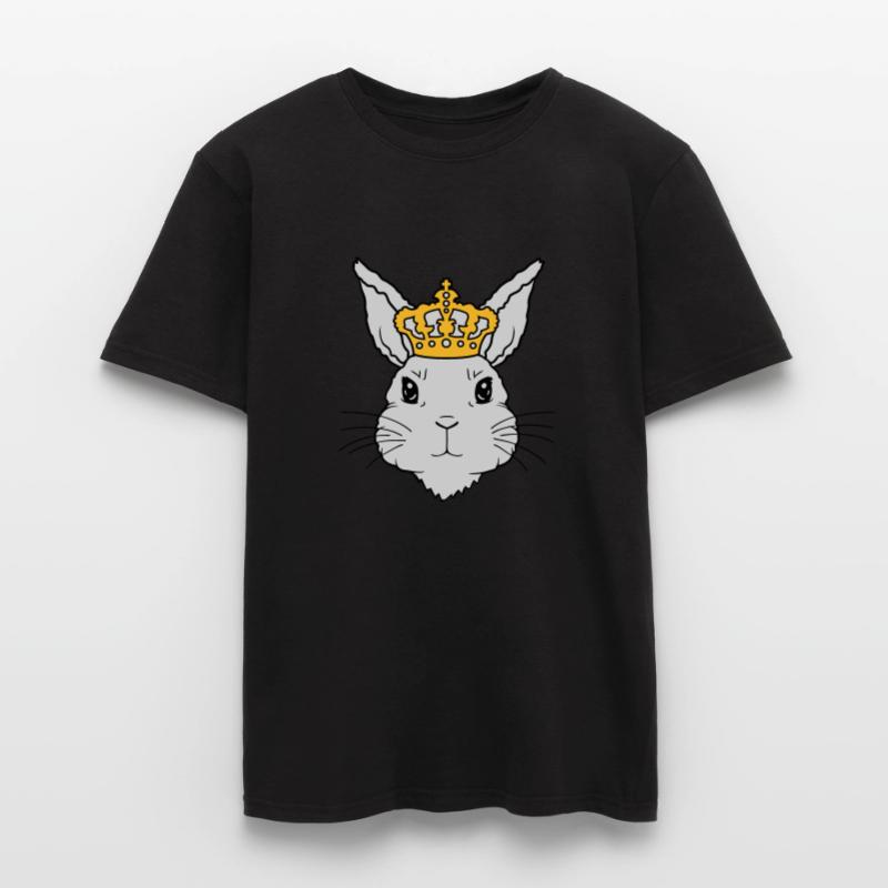 King Rabbit Crown Face Men's T-Shirt
