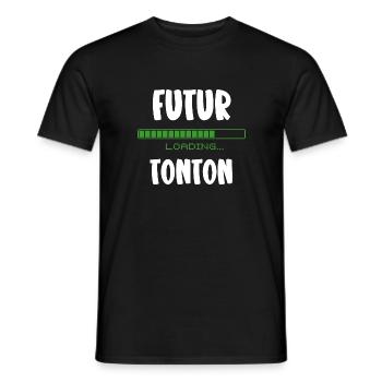 futur tonton - T-shirt homme - noir - Devant - AI Model Male 178 light (178cm)