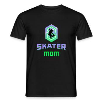 Skater Mom Mama Mutter Skatboard cool Geschenkidee - Männer T-Shirt - Schwarz - Vorne - AI Model Male 178 light (178cm)