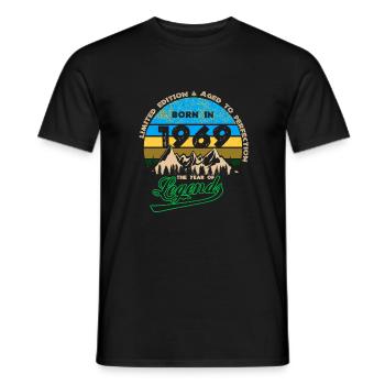 Légendes 1969 - T-shirt homme - noir - Devant - AI Model Male 178 light (178cm)