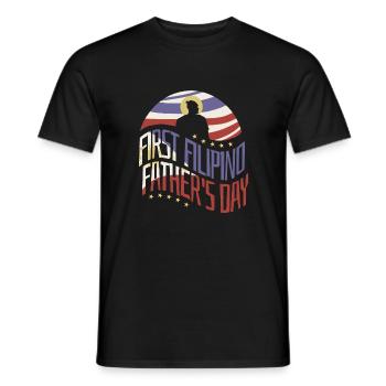 Philippines Filipino Father Dad Daddy I Gift - Men's T-Shirt - black - Front - AI Model Male 178 light (178cm)