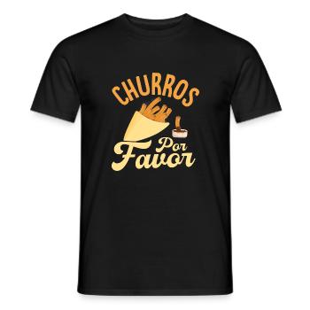 Curros Por Favor Latin Pastry Food Dessert - Men's T-Shirt - black - Front - AI Model Male 178 light (178cm)