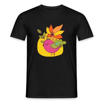 Vogel - Männer T-Shirt - Schwarz - Vorne - AI Model Male 178 light (178cm)