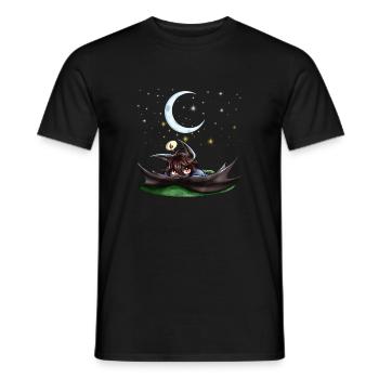 Chibi Bat - Men's T-Shirt - black - Front - AI Model Male 178 light (178cm)