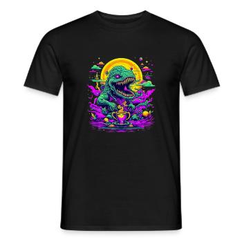 coffee Dream - Männer T-Shirt - Schwarz - Vorne - AI Model Male 178 light (178cm)