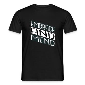 Déclaration sur le bien-être émotionnel du pouvoir de guérison - T-shirt homme - noir - Devant - AI Model Male 178 light (178cm)