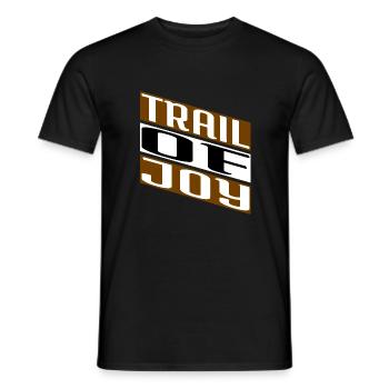 trail riding mountain biking tips downhill biking - Männer T-Shirt - Schwarz - Vorne - AI Model Male 178 light (178cm)
