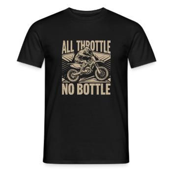 Adrénaline et vitesse en motocross - T-shirt homme - noir - Devant - AI Model Male 178 light (178cm)
