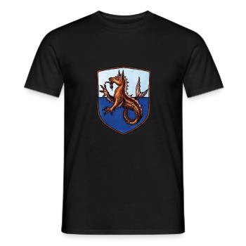 Armoiries Kelpie Seahorse - T-shirt homme - noir - Devant - AI Model Male 178 light (178cm)