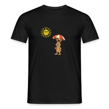 hase sonne - Männer T-Shirt - Schwarz - Vorne - AI Model Male 178 light (178cm)