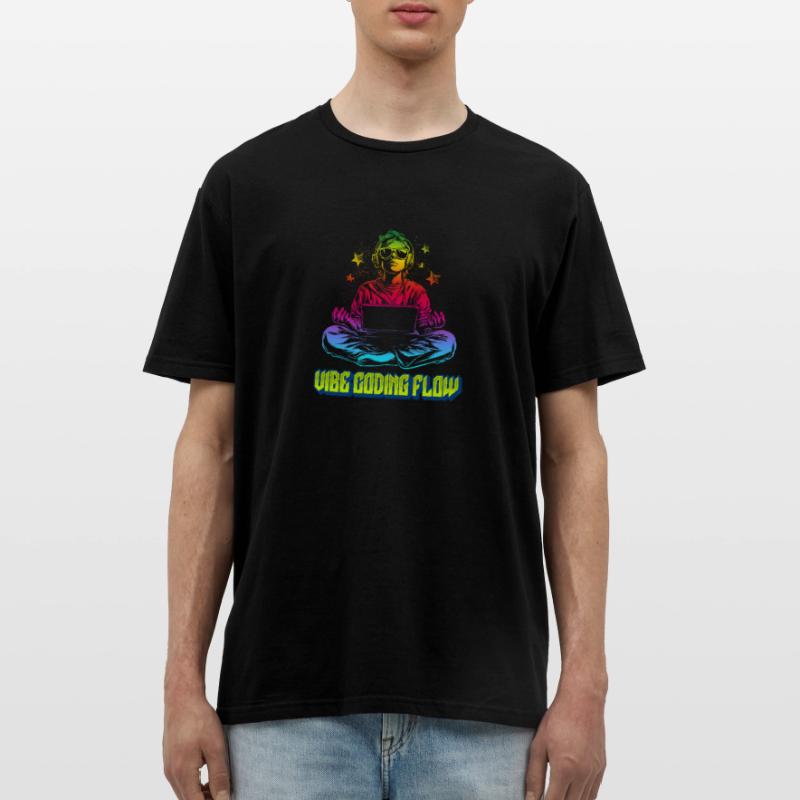 VIBE CODING FLOW – Programmeurs et codeurs T-shirt Homme