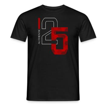 25 - T-shirt homme - noir - Devant - AI Model Male 178 light (178cm)