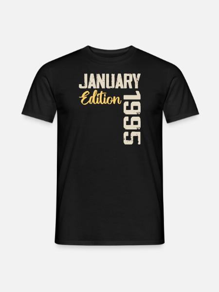 Birthday gift born in January 1995 - 1995 - Men's T-Shirt - black