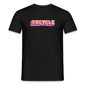 Recycle - Men's T-Shirt - black - Front - AI Model Male 178 light (178cm)