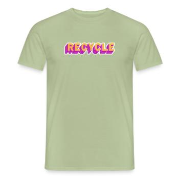 Recycle - Men's T-Shirt - sage - Front - AI Model Male 178 light (178cm)