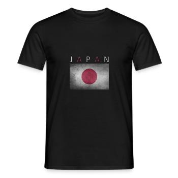 Japon Tokyo Flag Design - T-shirt homme - noir - Devant - AI Model Male 178 light (178cm)